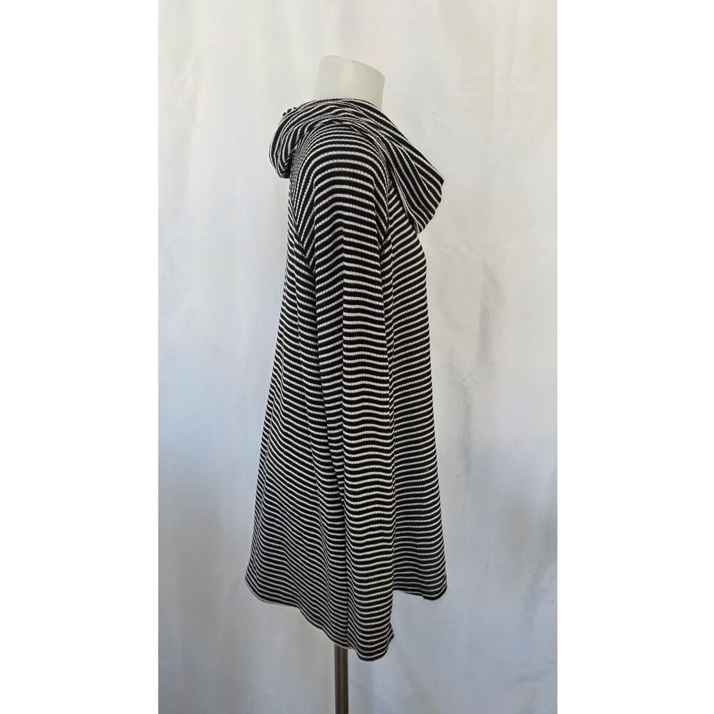 Jack by BB Dakota Black White Striped Cowl Neck Long Sleeve Oversized Top Large - Picture 8 of 8